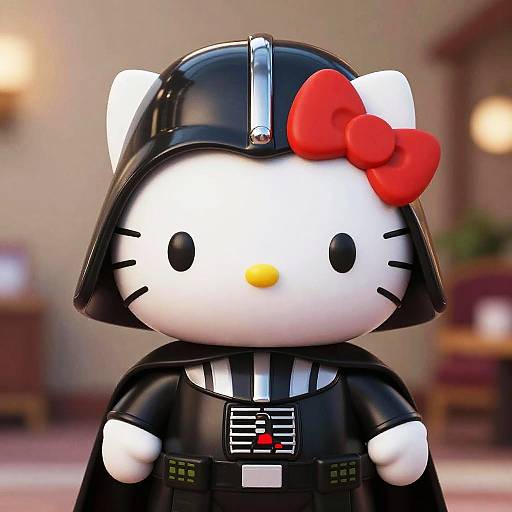 Hello Kitty as Darth Vader Figurine