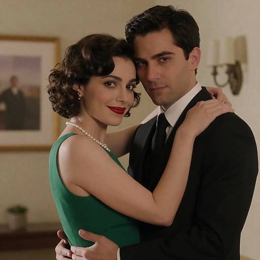 Intimate Indoor Embrace of Couple