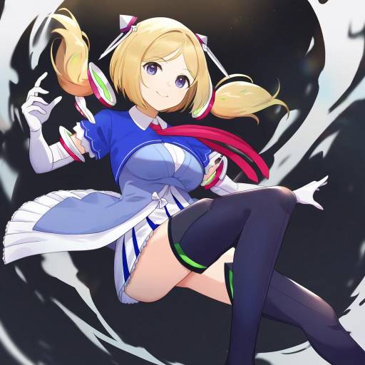 Illustration of Aki rosenthal (1st costume), hololive in the style of Hsin