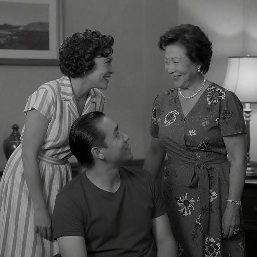 Classic Black and White Portrait Scene