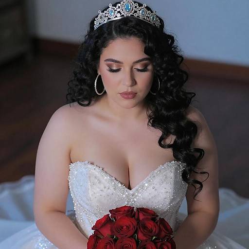 Elegant Bride with Sparkling Tiara