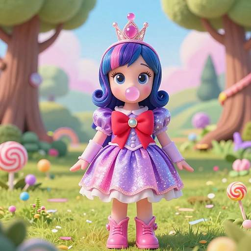 Teen Girl as Princess Bubblegum Cosplay