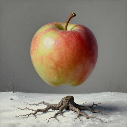 Surreal Apple Landscape Illusion
