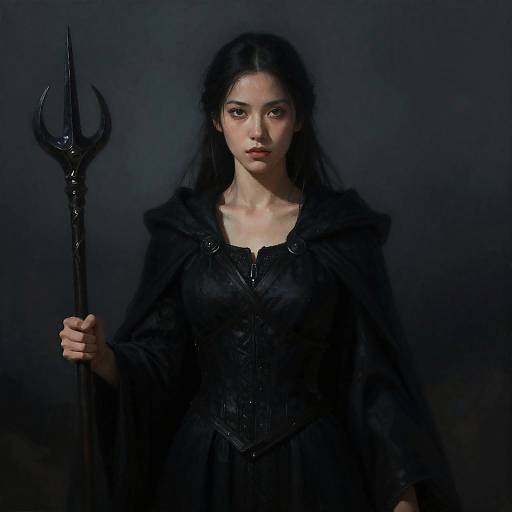 Powerful Sorceress Digital Portrait