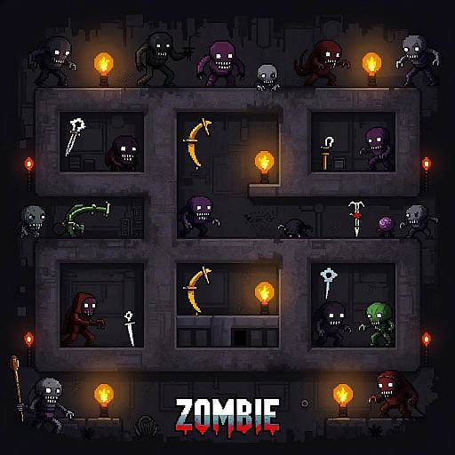 Pixel Art Zombie Dungeon Crawl