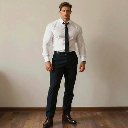 Photorealistic Portrait of Muscular Man