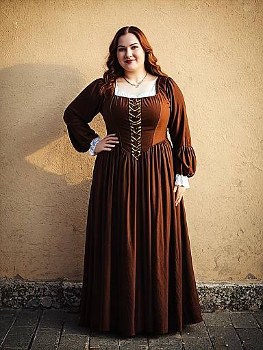 Plus Size Woman in Renaissance Dress