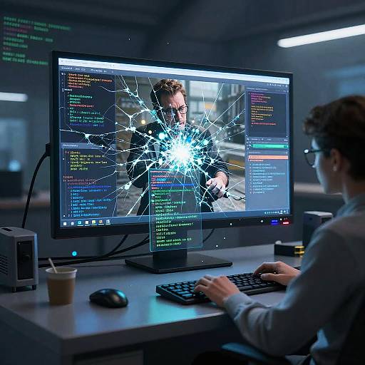 Sci-Fi Workstation Video Inpainting