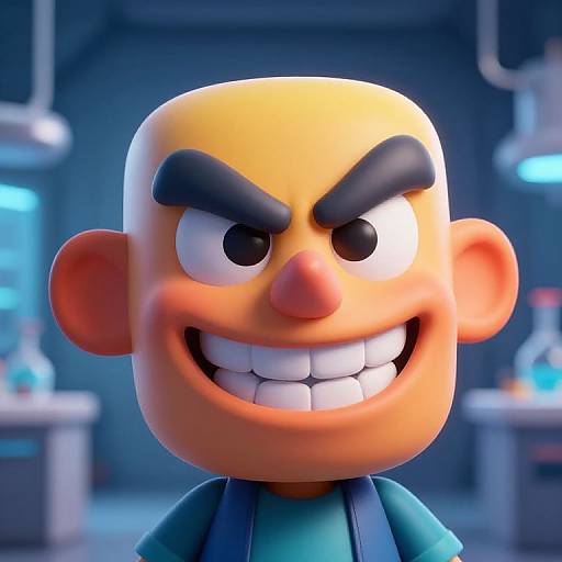 Stylized 3D Gru Character Render