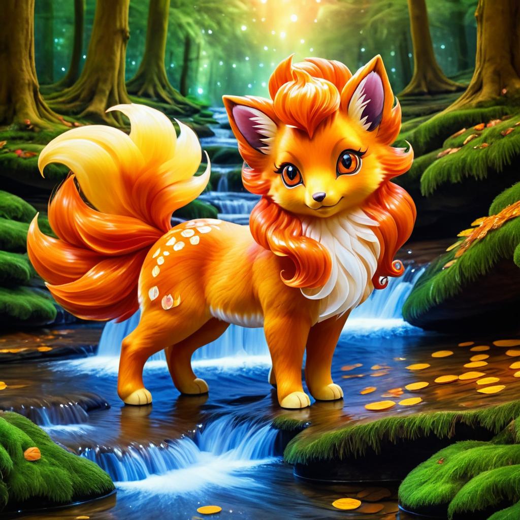 Enchanting Vulpix in Magical Forest