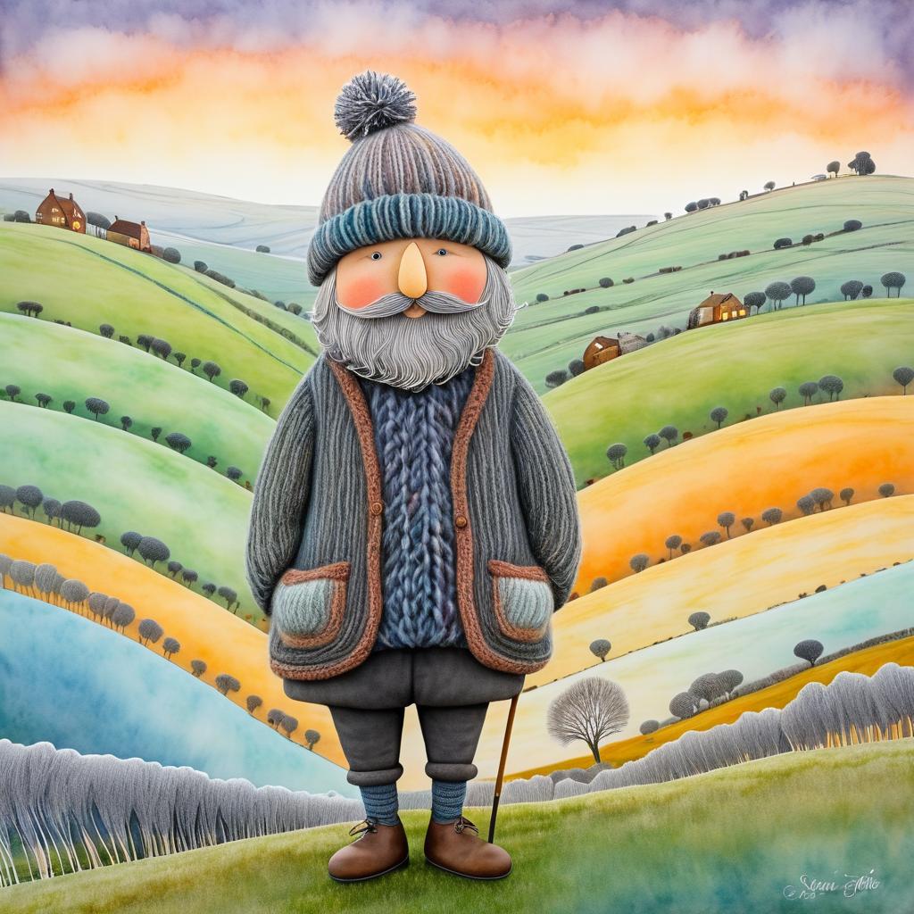 Whimsical Dreamy Giant in Rolling Hills