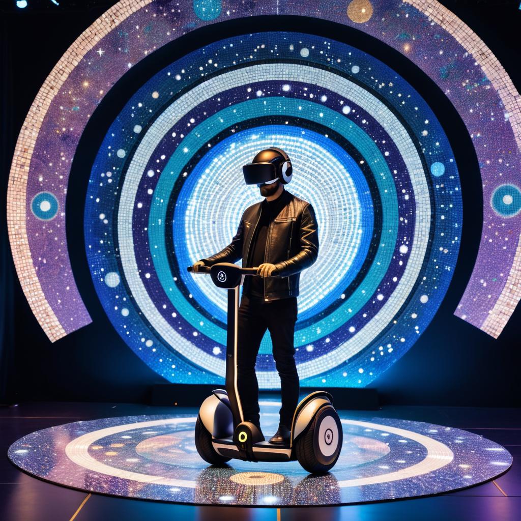 Intergalactic Musician on a Mosaic Segway