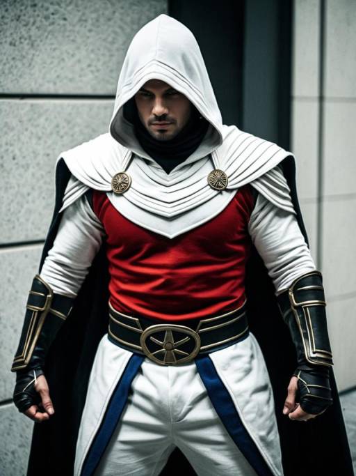 Man in Creed Diskenth Costume Cosplay