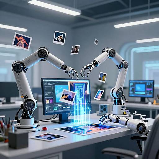 Robotic Artist Editing Images