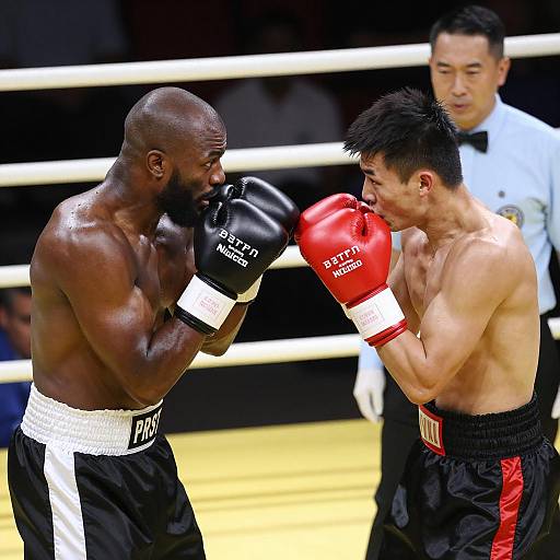 Dynamic Boxing Match in Action