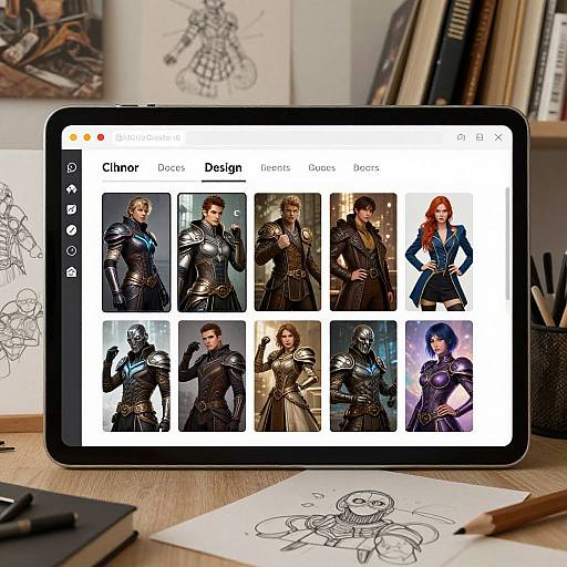Character Design Generator Interface