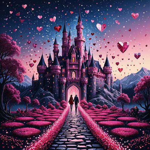 Romantic Crystal Castle for Valentine's Day Romantic Crystal Castle for Valentine's Day