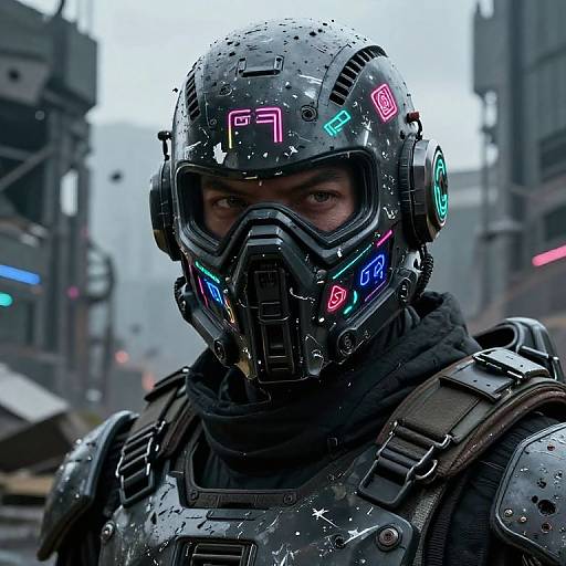 Hyper-detailed Cyberpunk Chaos Insurgent