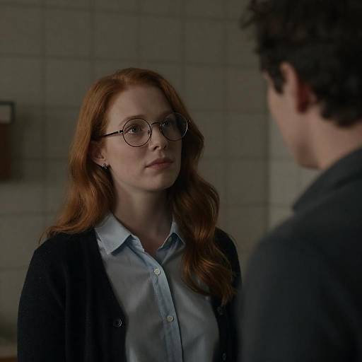 Intense Gaze in a Dimly Lit Room