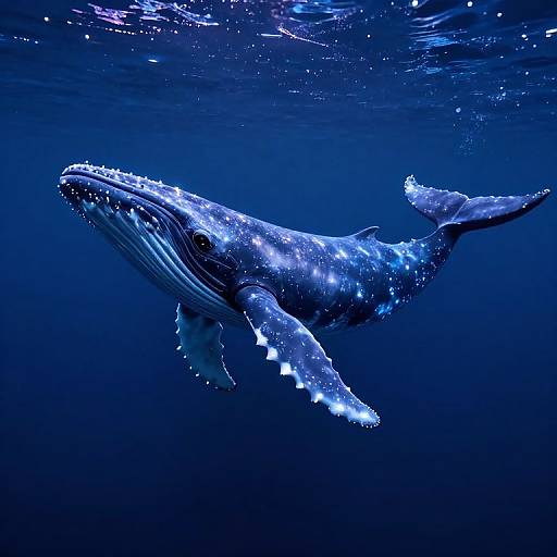 Luminous Whale in Cosmic Ocean