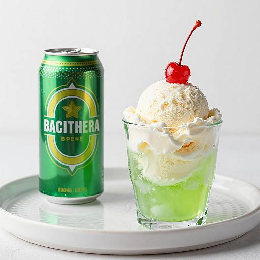Vibrant Ice Cream and Green Beer Scene