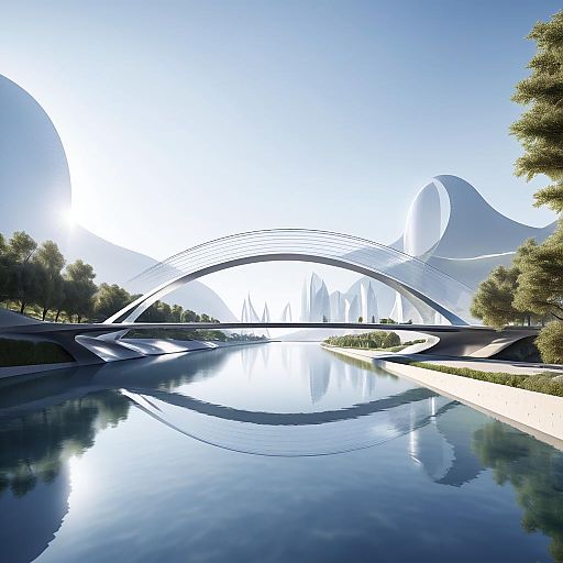 Futuristic Bridge Design by Norman Foster Futuristic Bridge Design by Norman Foster