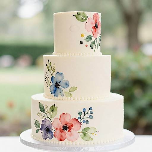 Watercolor Wedding Cake Trend
