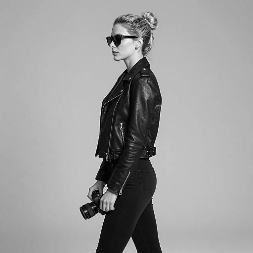 Chic Profile of a Stylish Woman