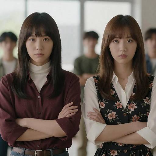 Serious Women in Fashionable Attire