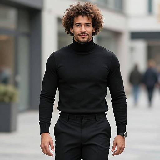 Confident European Man in Urban Style