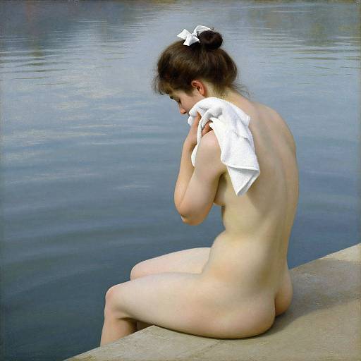 Seated Bather by Edgar Degas 1895