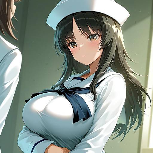 Illustration of Murakami (girls und panzer), girls und panzer in the style of Saihate (d3)