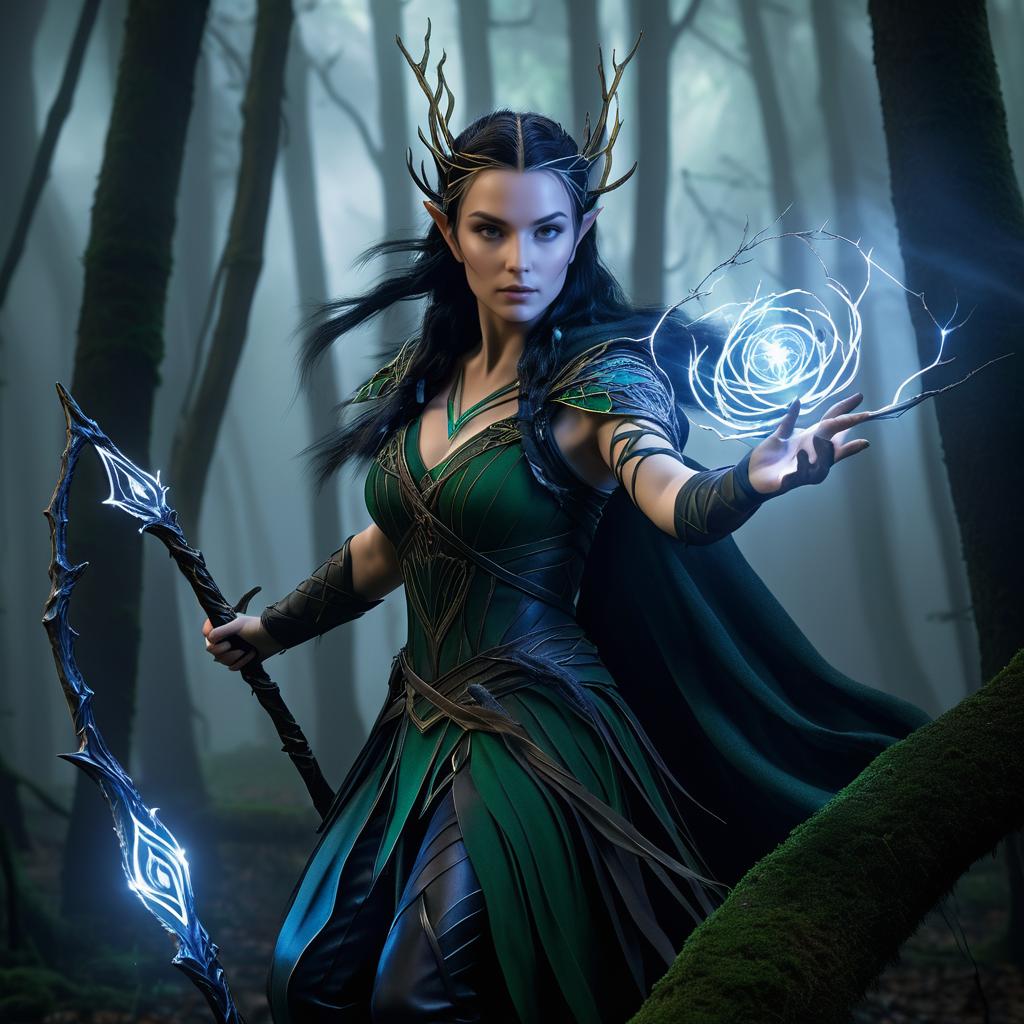 Elowen: The Enigmatic Elven Huntress