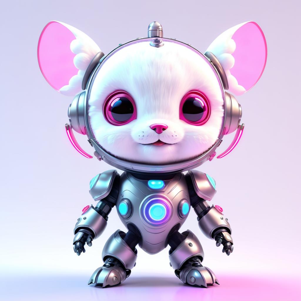 Cute Alien Dog in Futuristic Armor