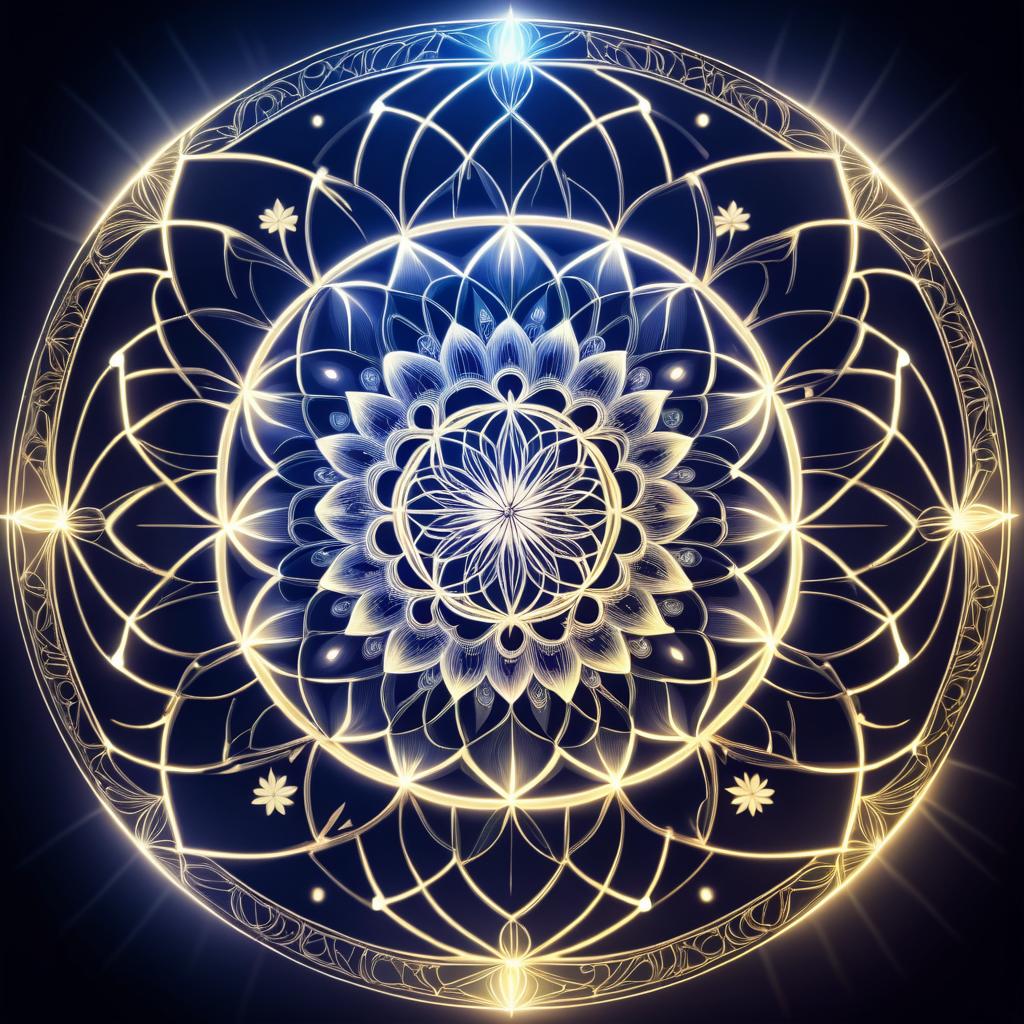 Ethereal Flower of Life Projection