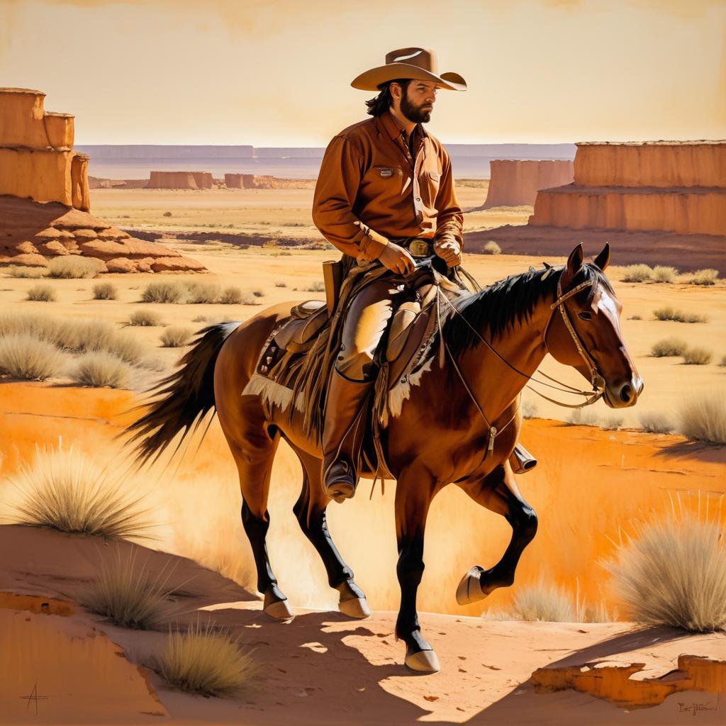 Cowboy Artwork with Remington Illustrations