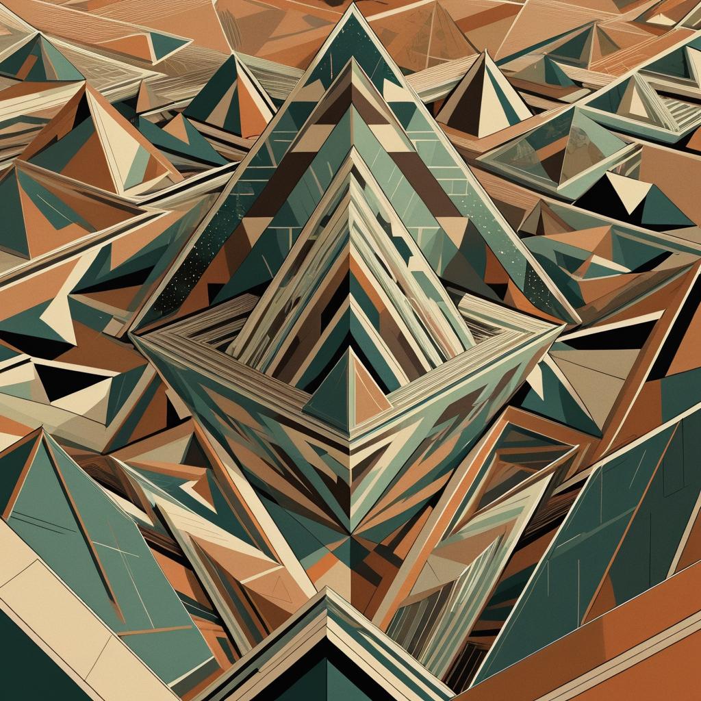 Escher-Inspired Graphic Novel Vector Art