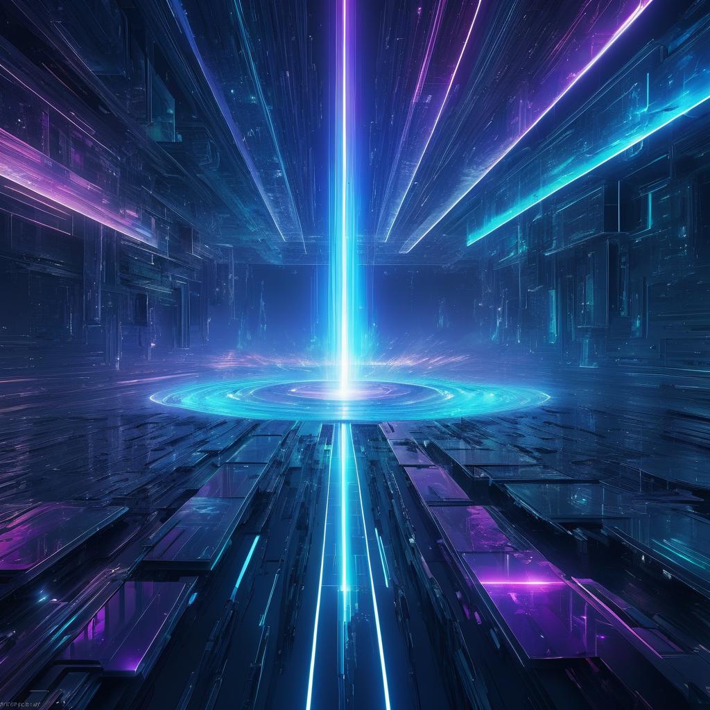 Vibrant Energy Hologram Concept Art