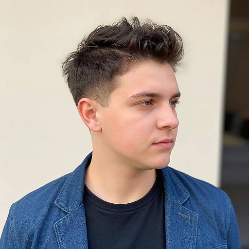 European Man with Modern Blowout