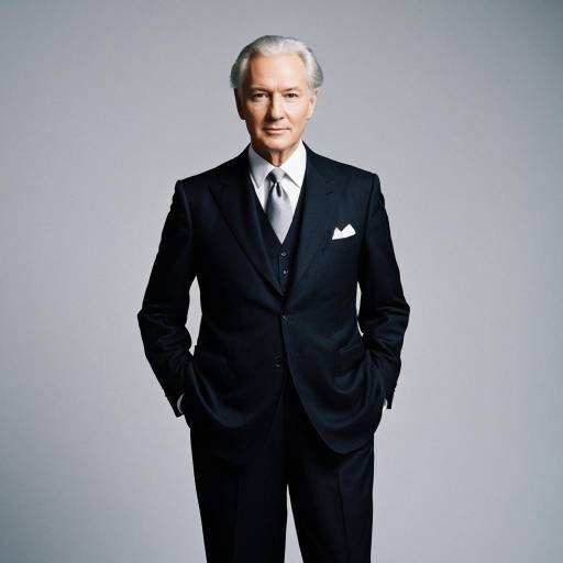 Distinguished Elderly Man in Tailored Suit