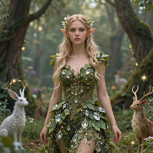Elven Princess in Enchanted Glade