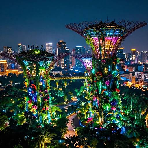 Neon Jungle: Urban Nature Fusion