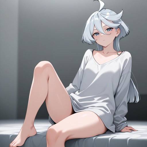 Miorine Rembran - Grey Hair Girl Portrait