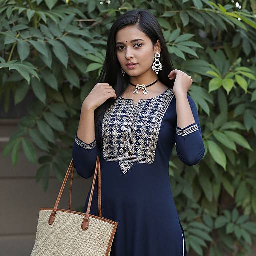 Realistic Salwar Kameez Fashion Portrait