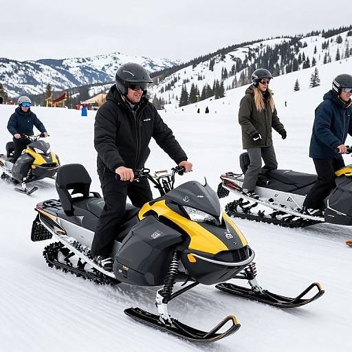 Epic Winter Snowmobile and Snowboarding Ride