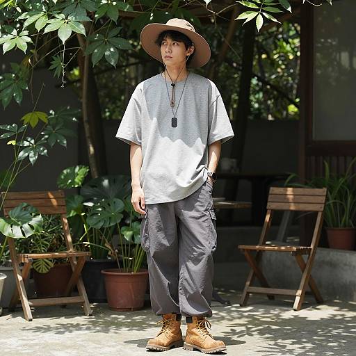 Stylish Eboy Outfit in Nature