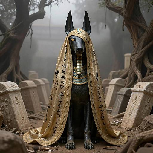 Anubis in Mystical Burial Ground