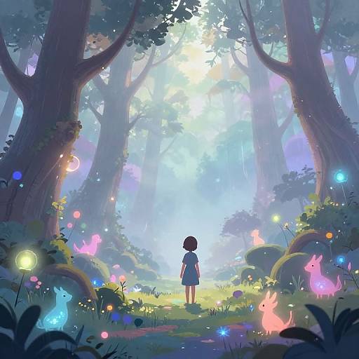Misty Fantasy Forest Exploration