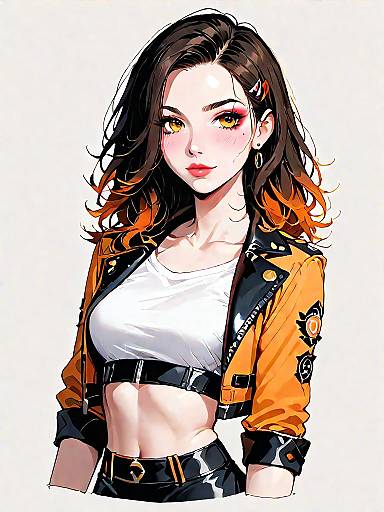 Edgy Chic Fashion Photography of a Woman