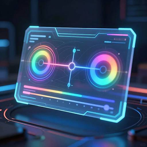 Futuristic Color Changer Holographic UI